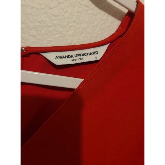 Amanda Uprichard Red Dress Women Size Small Timeless Classic Romantic - Picture 7 of 9